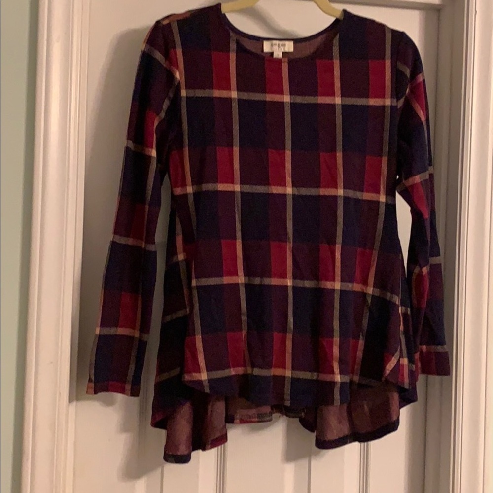 Umgee long sleeve. Peplum back